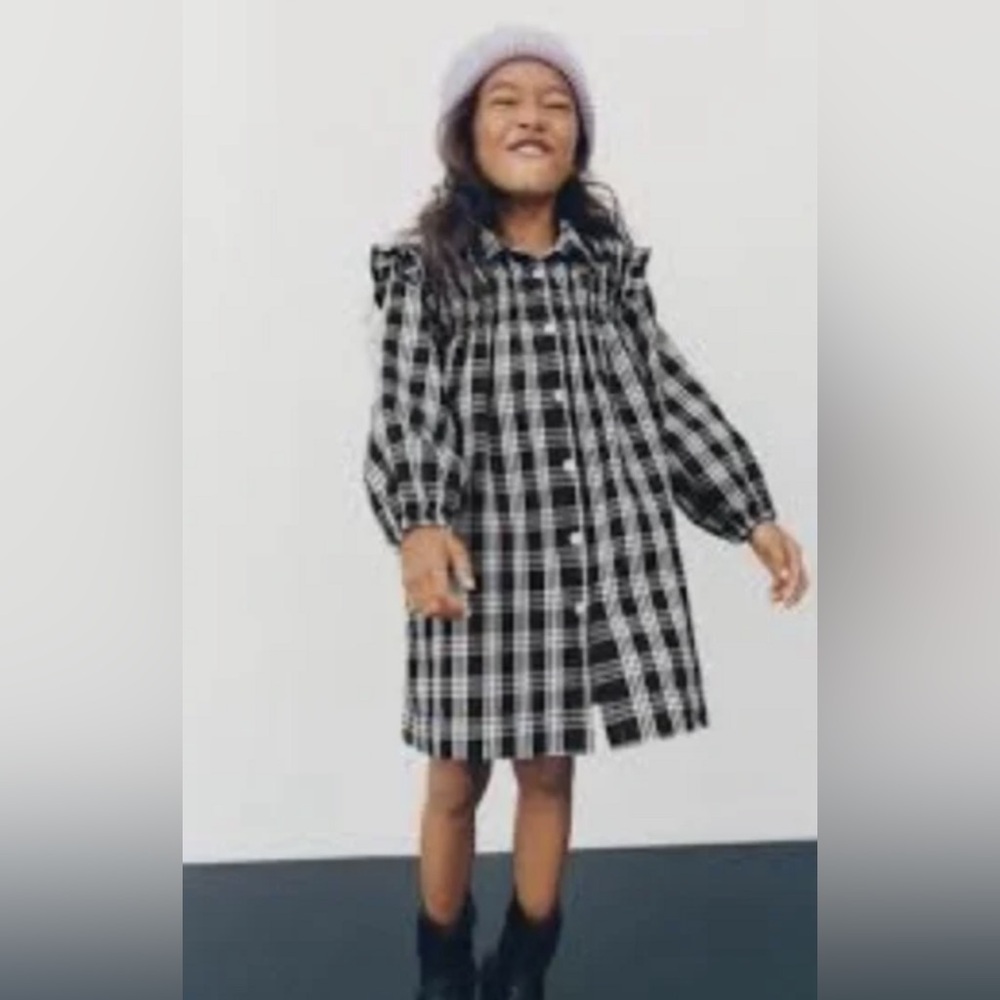 Zara Girls Plaid Dress • Size 6 • New with Tags✨